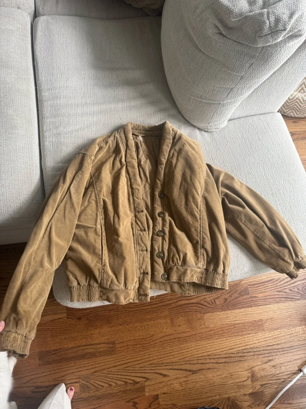 Free People Main Squeeze Bomber Jacket in M (Like New) - Picture 5 of 6